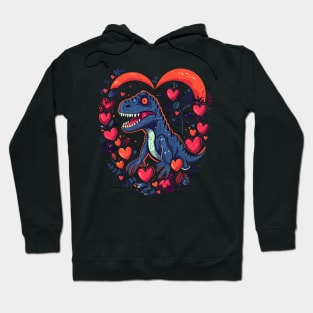 Dinosaur Valentine Day Hoodie